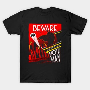 Beware the Chicago Mothman! Cryptid Cryptozoology T-Shirt